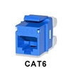 KJ458MT25-C6C-BU Signamax | CAT6 Keystone Jack Connectors - Blue - 25 Pack