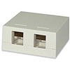 SMKL-2-WH Signamax Multimedia Box, 2-Port Surface Mount White