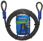 Schlage 994862 Flexible Cable and Weatherproof Padlock 15' x 3/8" (10mm x 457cm)