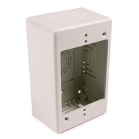 HellermannTyton TSRFW-JB2 Single Gang Deep Junction Box Office White