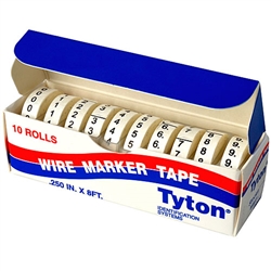 HellermannTyton WMT0-9 Marker Tape Refills 0-9 for WMTD0-9