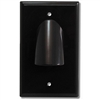 Bulk Cable Wall Plate - Custom Two-Piece - Black