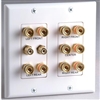 5.2 Home Theater Connection Wall Plate - White