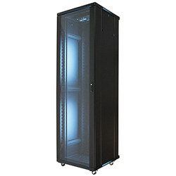 VMP EREN-42E 19" Equipment Rack Enclosure - 42U - empty with 2 fans | Video Mount Products