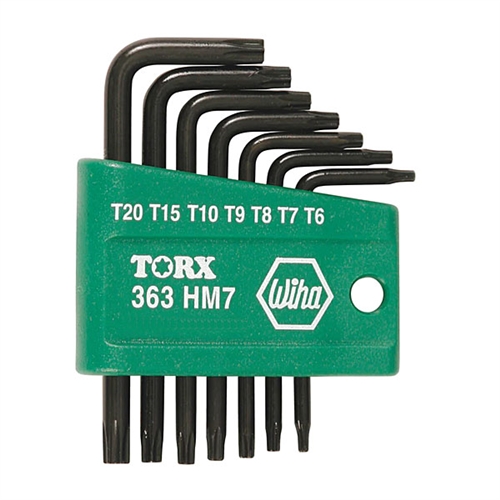 Wiha 36392 Torx Set, Short Arm L-Keys In Molded Holder