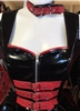 Misfitz black & red gloss pvc buckle choker