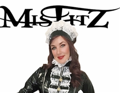 MISFITZ BLACK PVC MAIDS HAT