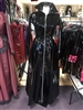 MISFITZ BLACK PVC FULL LENGTH MISTRESS SKATER DRESS / COAT