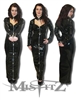 PVC PADLOCK SWEETHEART HOBBLE STRAITJACKET DRESS