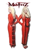 RED PVC HOBBLE STRAITJACKET MAIDS DRESS