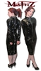 MISFITZ PVC PADLOCK RESTRAINT STRAITJACKET DRESS