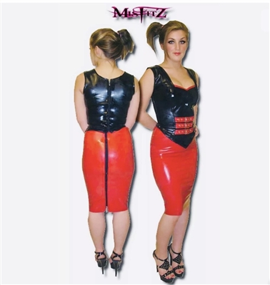 LATEX BUCKLE TOP