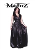 MISFITZ LEATHER LOOK LACE UP BALLGOWN