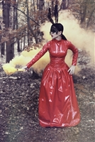 MISFITZ RED PVC MISTRESS BALLGOWN