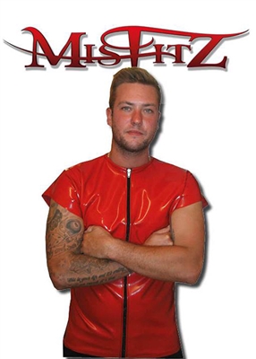 MISFITZ RUBBER LATEX ZIP T SHIRT