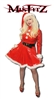 MISFITZ PVC SEXY SANTA SKATER DRESS