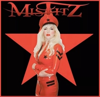 MISFITZ RED & BLACK  LATEX MILITARY STYLE JACKET