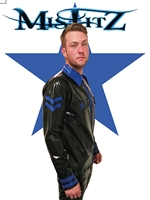 MISFITZ BLACK & BLUE LATEX MILITARY SHIRT