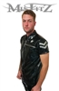 MISFITZ BLACK & SILVER LATEX MILITARY SHIRT