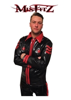 MISFITZ BLACK & RED LATEX MILITARY SHIRT