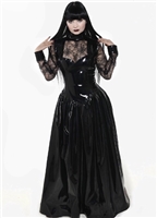 MISFITZ PVC & SPIDERWEB BALLGOWN