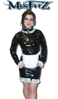 Misfitz PVC mistress maid dress, 2 way zipper