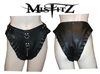 MISFITZ LEATHER LOOK D-RING BONDAGE PANTIES