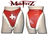 MISFITZ  LATEX KINKY NURSE PANTIES