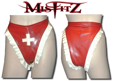 MISFITZ  LATEX KINKY NURSE PANTIES