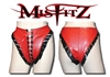 MISFITZ  LATEX LACE UP PANTIES