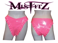 MISFITZ  LATEX FRILLY PANTIES