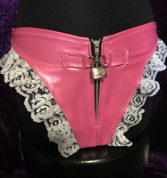 MISFITZ  LATEX  SISSY PADLOCK PANTIES