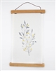 Wall Hanging with Magnectic Holders - Leaf with Gold Berries