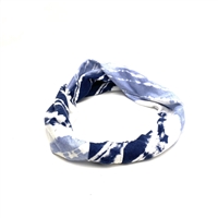 Blue Batik Simple Headband