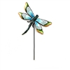 Turquoise Dragonfly Garden Stake