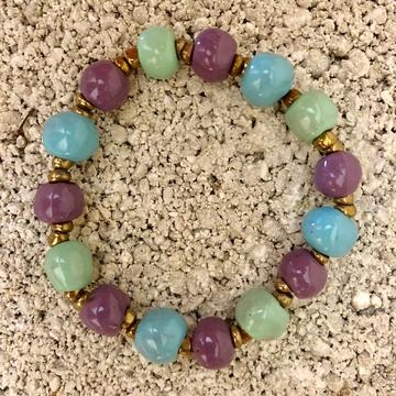 Simple Ceramic Bracelet Multicolor - Ocean