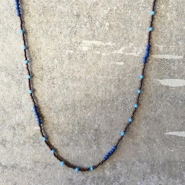 Morse Necklace - Blue