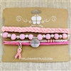 Breast Cancer Awareness Bracelet Set