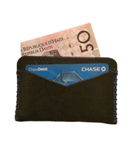 Leather Card Holder - Black