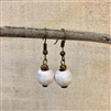 Simple Ceramic Earring - White