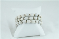 Bead Wrap Bracelet - White