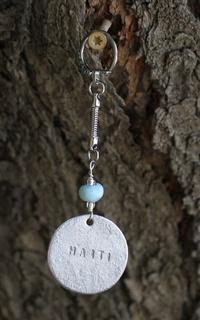 Key Chain w/Aluminum Pendant - Haiti