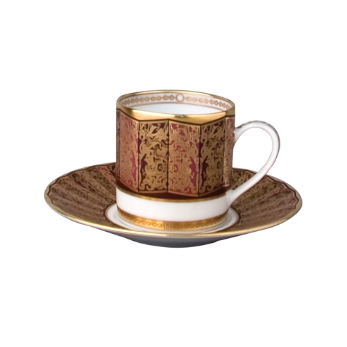 Bernardaud Incrustation Privilege Espresso Cup & Saucer