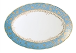 Bernardaud Eden Turquoise Oval Platter - 15"