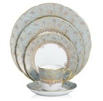 Bernardaud Eden Turquoise Five Piece Place Setting