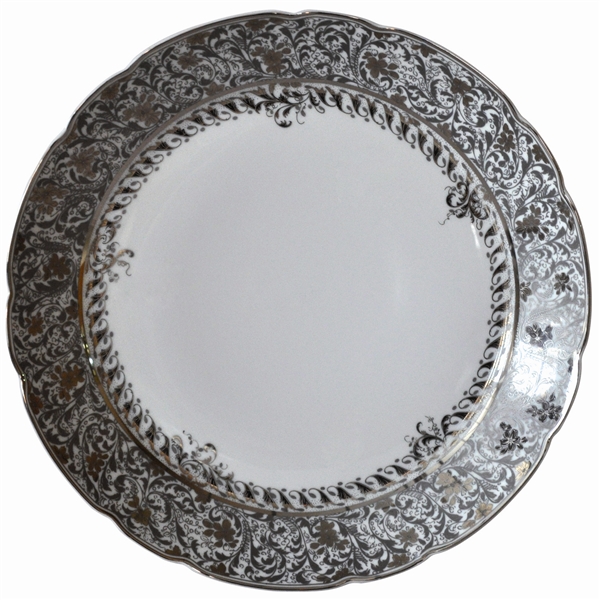 Bernardaud Eden Platinum Deep Round Dish