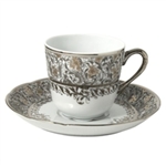 Bernardaud Eden Platinum Coffee Saucer Only