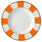 Bernardaud Galerie Royale Orange Rim Soup