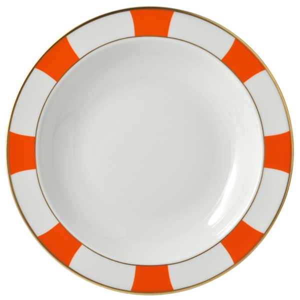 Bernardaud Galerie Royale Orange Deep Round Dish