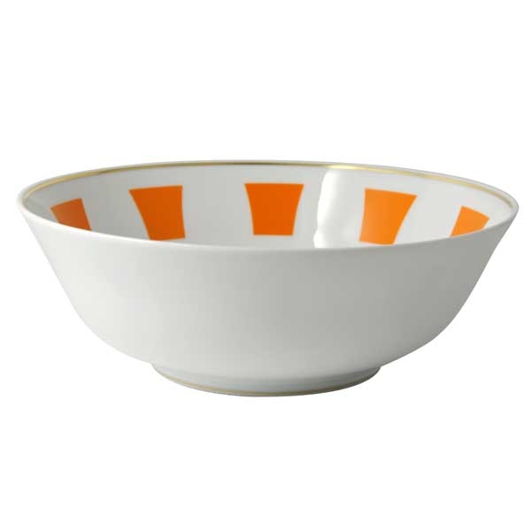 Bernardaud Galerie Royale Orange Salad Bowl